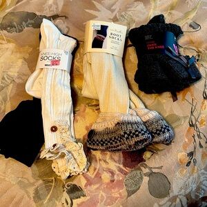 Miscellaneous knee-high/boot socks
